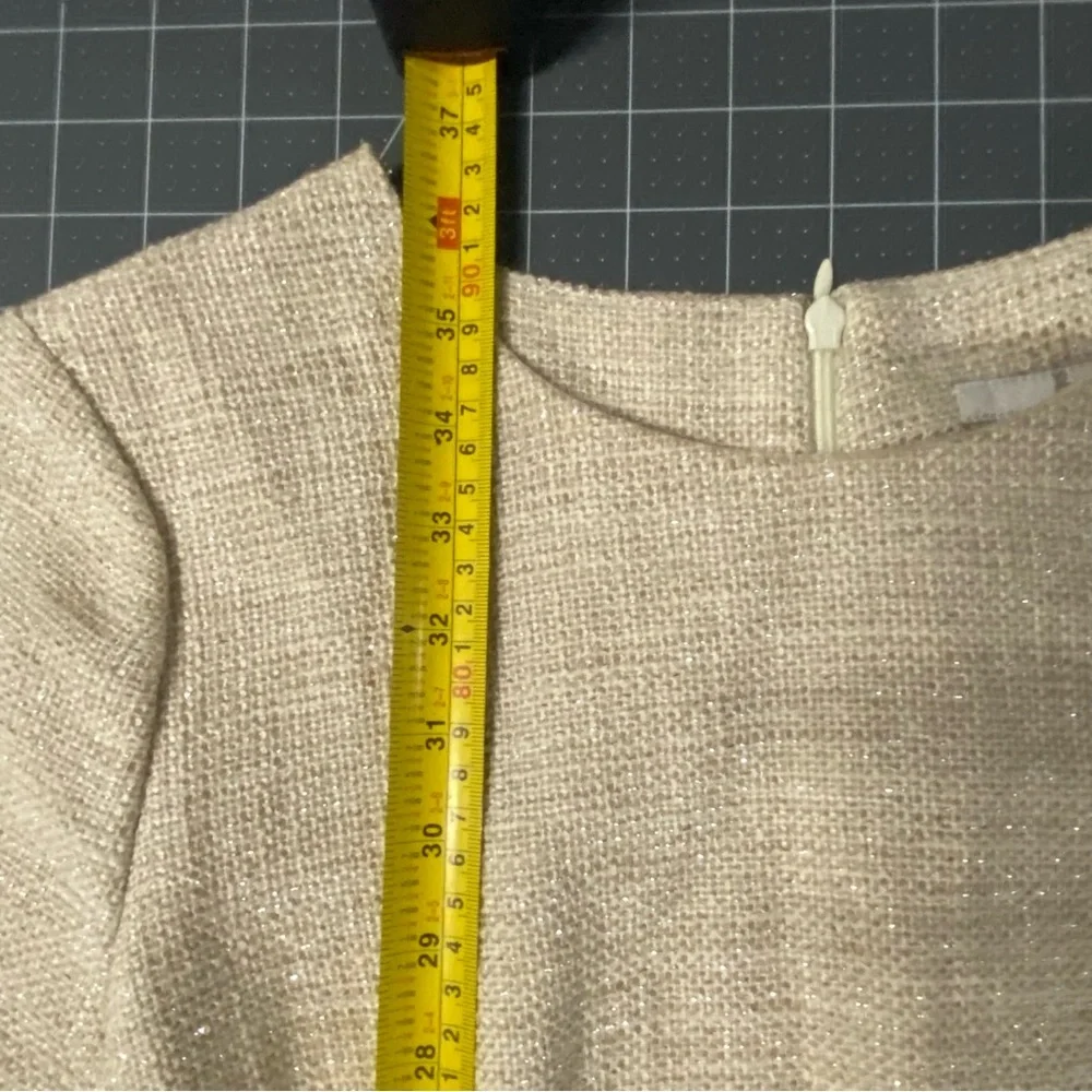 Boden Cream Textured Dress - Picture 9 of 9
